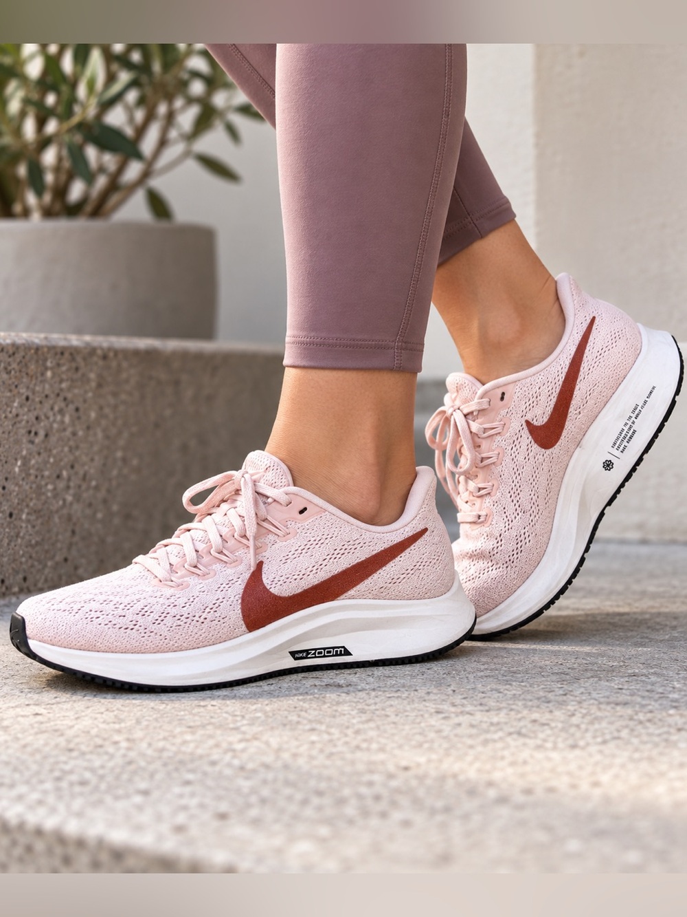 Nike Air Zoom Pegasus 36 Echo Pink Bronze Running Shoes Womens Size 8